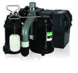 Wayne WSS30VN Upgraded Combination 1/2 HP and 12-Volt Battery Back Up System , Black