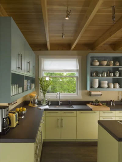 green kitchen cabinets 5