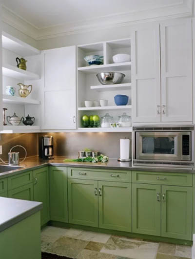 green kitchen cabinets 6