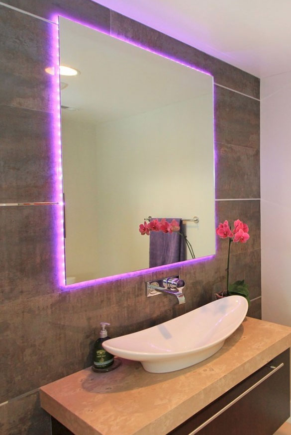 Illuminating & Creative LED Mirror Design Ideas - Sebring Design Build