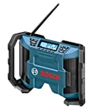 Bosch PB120 12-Volt Max Lithium-Ion Compact AM/FM Radio with MP3 Player Connection Bay