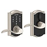SCHLAGE Touch Camelot Lock with Accent Lever (Satin Nickel) FE695 CAM 619 ACC