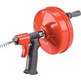 Ridgid GIDDS-813340 41408 Power Spin with AUTOFEED, Maxcore Drain Cleaner Cable, and Bulb Drain Auger to Remove Drain Clogs