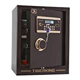TIGERKING Digital Security Safe Box Solid Alloy Steel Construction Large Safe for Home Office Hotel 1. 34 Cubic Feet